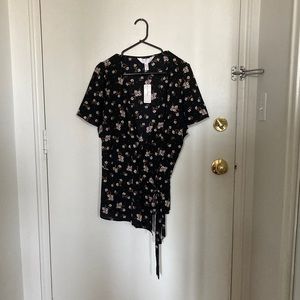 Floral Peplum Wrap Top (NWT) | Plus Size